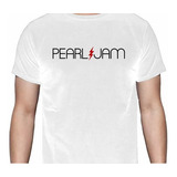Pearl Jam - Logo - Blanca - Rock - Polera- Cyco Records