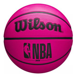 Balón De Basketball Wilson Nba Drv Rosado Tamaño 7 