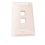 Face Plate 2 Puertos Blanco 1-2111009-3    20 Piezas  G20