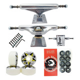 Truck 139mm Skate+ Roda Bs 53mm+ Rolament Red + Lixa+ Pf