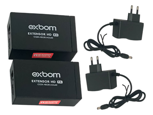 Extensor Hdmi Sem Fio Adaptador Cabo Rede 60m Rj45 Cat 6 7