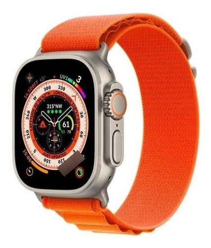 Apple Watch Ultra  Titanio De 49 Mm Correa Alpine Naranja