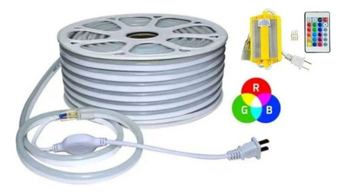 Manguera Neón Led Rgb Multicolor 25 Mts Con Control