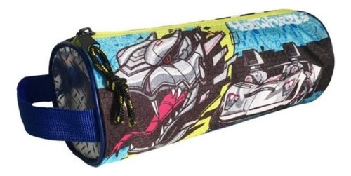 Estuche Cilindro Hot Wheels Escolar Autos Kids Color Azul