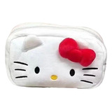 Estuche Cosmetiquero De Felpa Hello Kitty Forrado Por Dentro