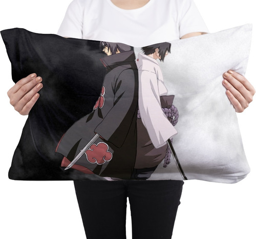 Cojin Almohada Anime Naruto Itachi Sasuke Rectangular Suave