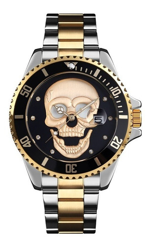 Reloj Hombre Skmei 9195 Calavera Submariner Rolex Style