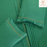 Sábanas King Size 2800 Hilos Extra Suave Premium Lisa Nature Color Green Diseño De La Tela Liso