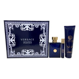 Versace Dylan Blue Set De 3 Pz Con Miniatura Para Hombre