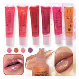 Labial Lip Gloss Bálsamo Oil C/glitter Brillante Colores