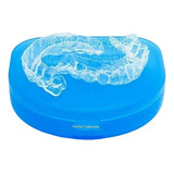 Caja Ultradelgada Para Los Guardas Dentales Ortodoncia Color Azul