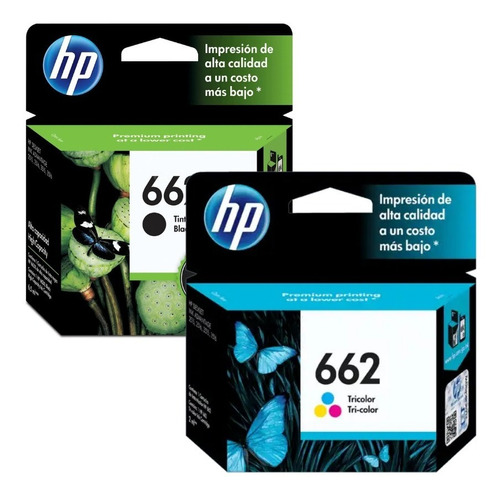 Combo Hp 662xl Negro + 662 Color Originales 2515 3515 1515