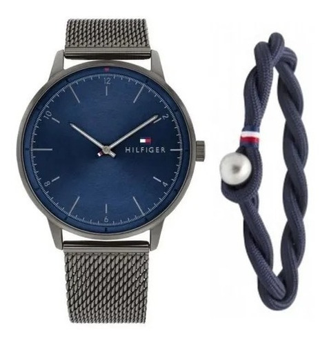 Set Gift Reloj Hombre Tommy Hilfiger + Pulsera Tela 2770112 