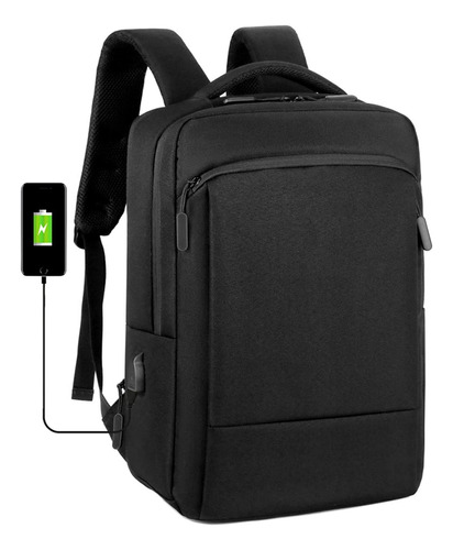 Mochila Morral Casual Para Notebook Impermeable Con Usb