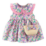 General Vestido De Verano Con Estampado Floral Para Niñas Y