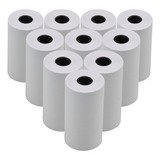 10 Rollos De Papel Térmico Blanco Blanco 57 X 30 Mm/2,17 X 1