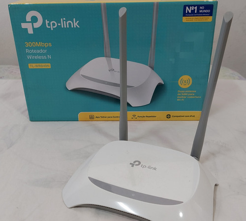 Roteador Tp-link Tl-wr849n Branco E Prata 110v/220v