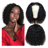 Peruca Front Lace 40cm Afro Cacheada Natural Orgânica Linda 