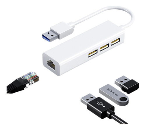 Adaptador Usb  A Rj45 Gigabit Lan Ethernet 10/100/1000mbps