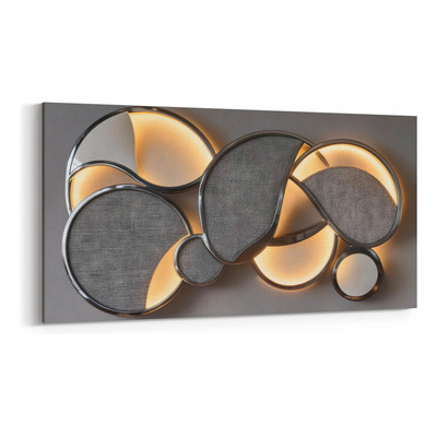 Cuadro 90x180cm Supergrande Abstracto Light Modern