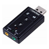 Placa De Sonido Usb Externa 7.1 Control De Volumen