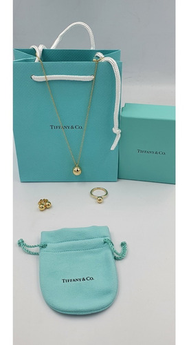 Juego Tiffany Collar + Aretes +anillo Tiffany Tous Tiffany 