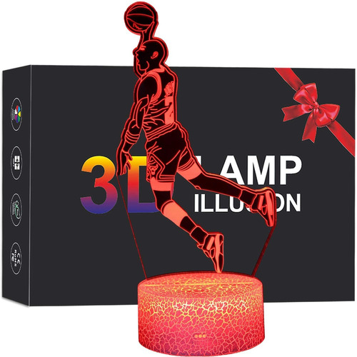 Dragon 3d Led Illusion Lamp Dragon Night Light Niños R...