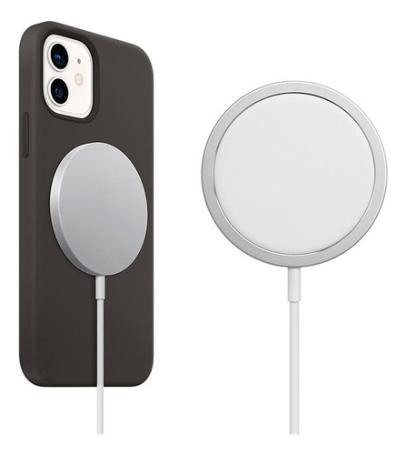 Cargador De Inducción Compatible Con iPhone, Carga Inalámbrica De 15 W, Color Blanco