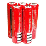 Set 5 Baterías Recargables 18650 P/ Linterna Led