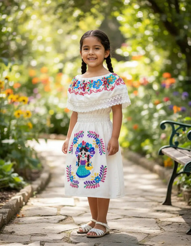 Vestido Artesanal Infantil Lele/maria