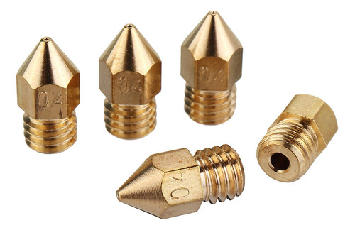 10 X Nozzle 0.3mm - Bico Mk8 1.75mm - 6mm Impressora 3d