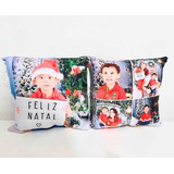 Almofada 40x40 Personalizada Com Foto Presente Natal Famili