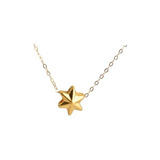 Cadena Eslabones Oro 18k Colgante Estrella Madi 24k