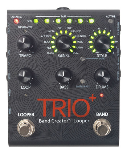 Pedal De Efecto Digitech Trio+ Band Creator + Looper  