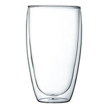 Taza Vaso Cristal Batido Cafe Doble Pared Borosilicato 450ml