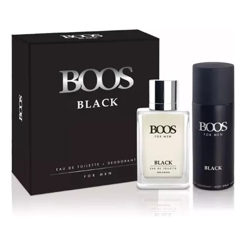 Set Boos Black Edt 100 Ml + Deo 150 Ml