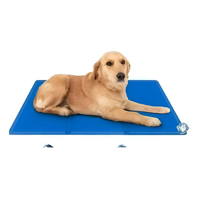 Pet Cool Mat Tapete Refrescante 50x65 Cm Para Mascotas Azul Tapete