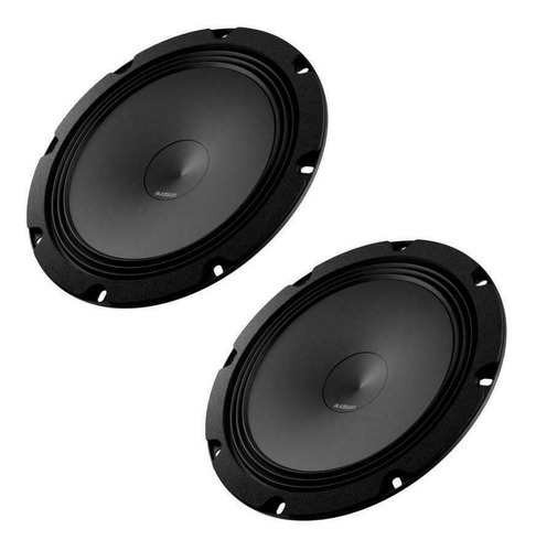 2 X Woofer De 8 Audison Sub Woofer Ap 8 200w Rms A Vista Cor Preto