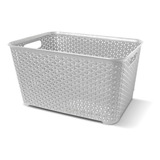 Canastos Organizador Plastico Rattan Caja Grande Colombraro