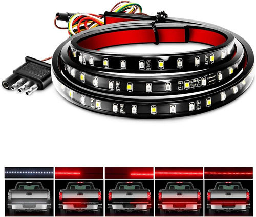 Tira De Luces Led,12v,108led 24-26lm,121 A 124cm,rojo/blanco