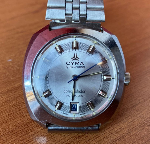 Antiguo Reloj Cyma Conquistador Mecánico Automático