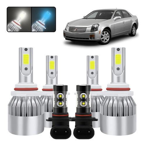 Kit De Focos Led 9005 9006 9145 Para Cadillac Cts 2003-2007