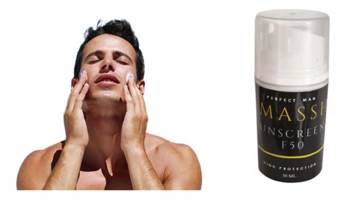 Protector Solar Facial Para Hombre F50 Efecto Mate