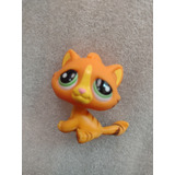 Juguete Littlest Pet Shop Gato Naranja Rayado- Hasbro 2006
