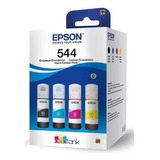 Kit 04 Refil De Tinta Para Epson T544 T544520-p L3150 L3110 