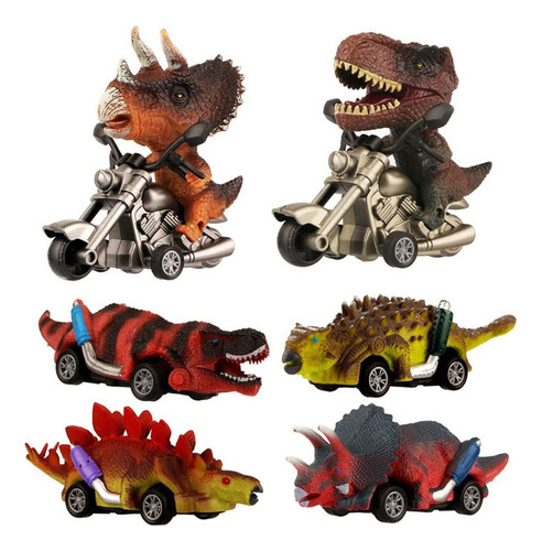 6 Dinosaurios For Niños Boomerang Toys Cars, Regalo De Año