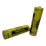 2 Baterias 18650 4,2v 9800mah Lanterna Tatica Recarregavel