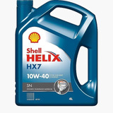 Aceite Shell Helix Hx7 10w40 Semi Sintetico X4 L