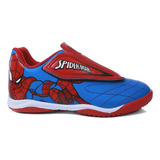 Chuteira Infantil Homem Aranha Futsal Marvel Velcro