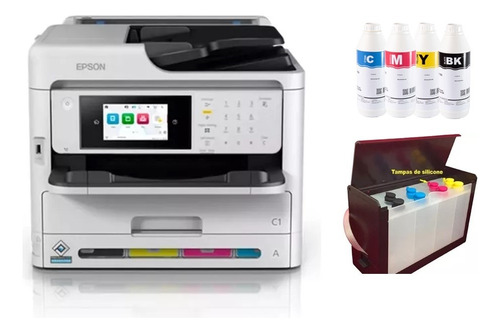 Impressora Epson Workforce Wf-c5810 + Bulk Tinta Pigmentada